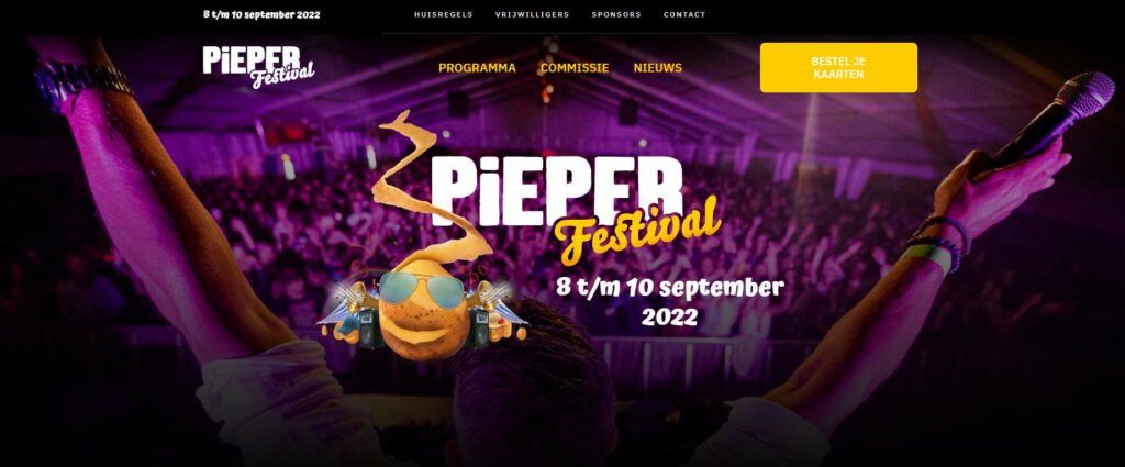 Pieperfestival 2022 – 8 t/m 10 september